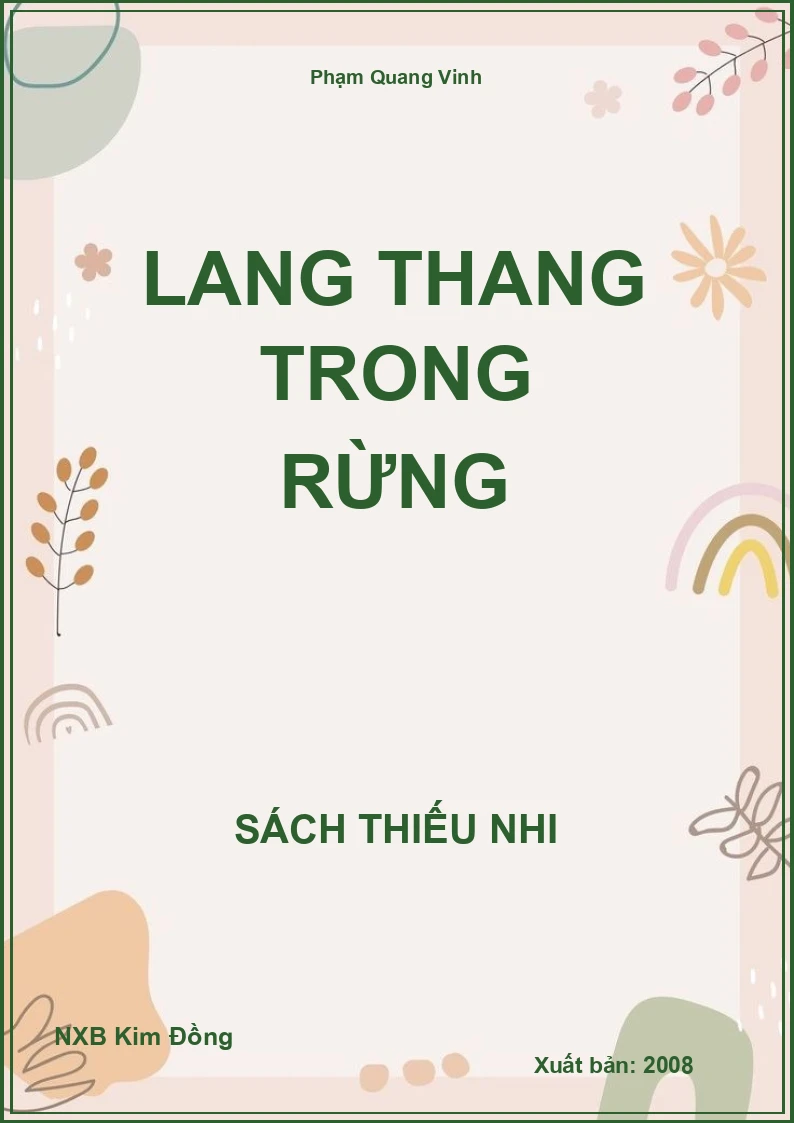 Lang thang trong rừng