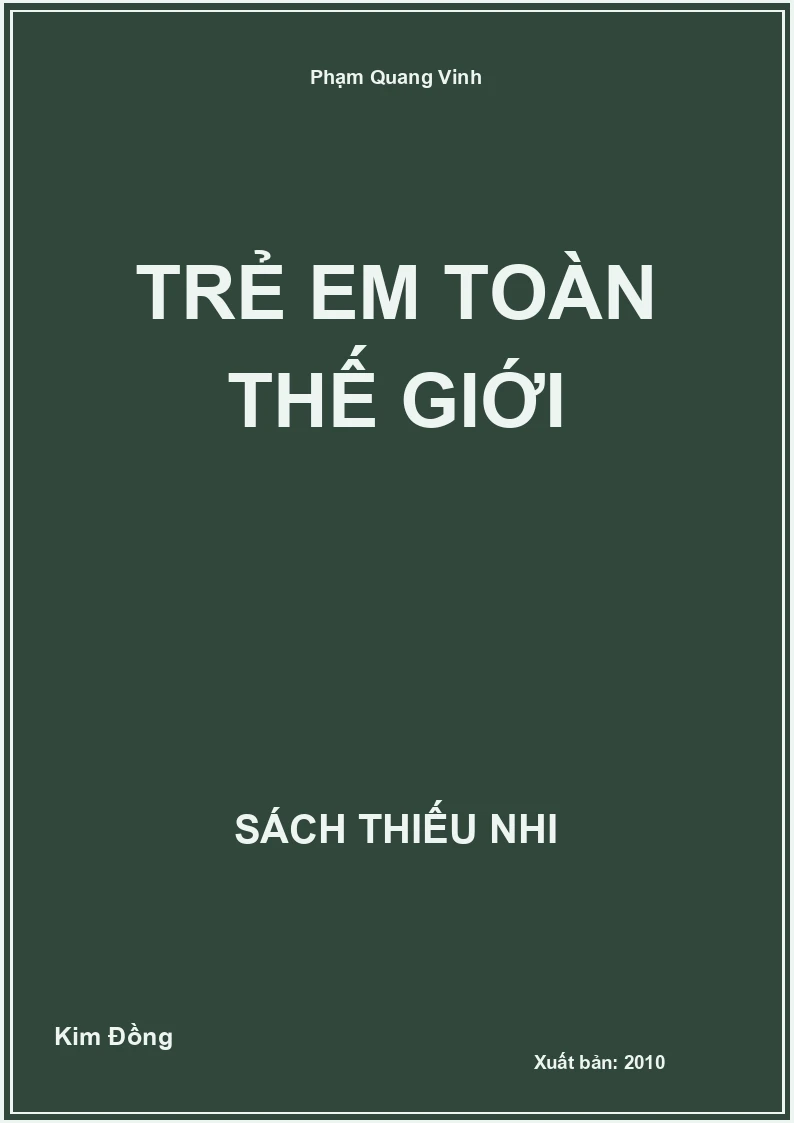 Trẻ em toàn thế giới