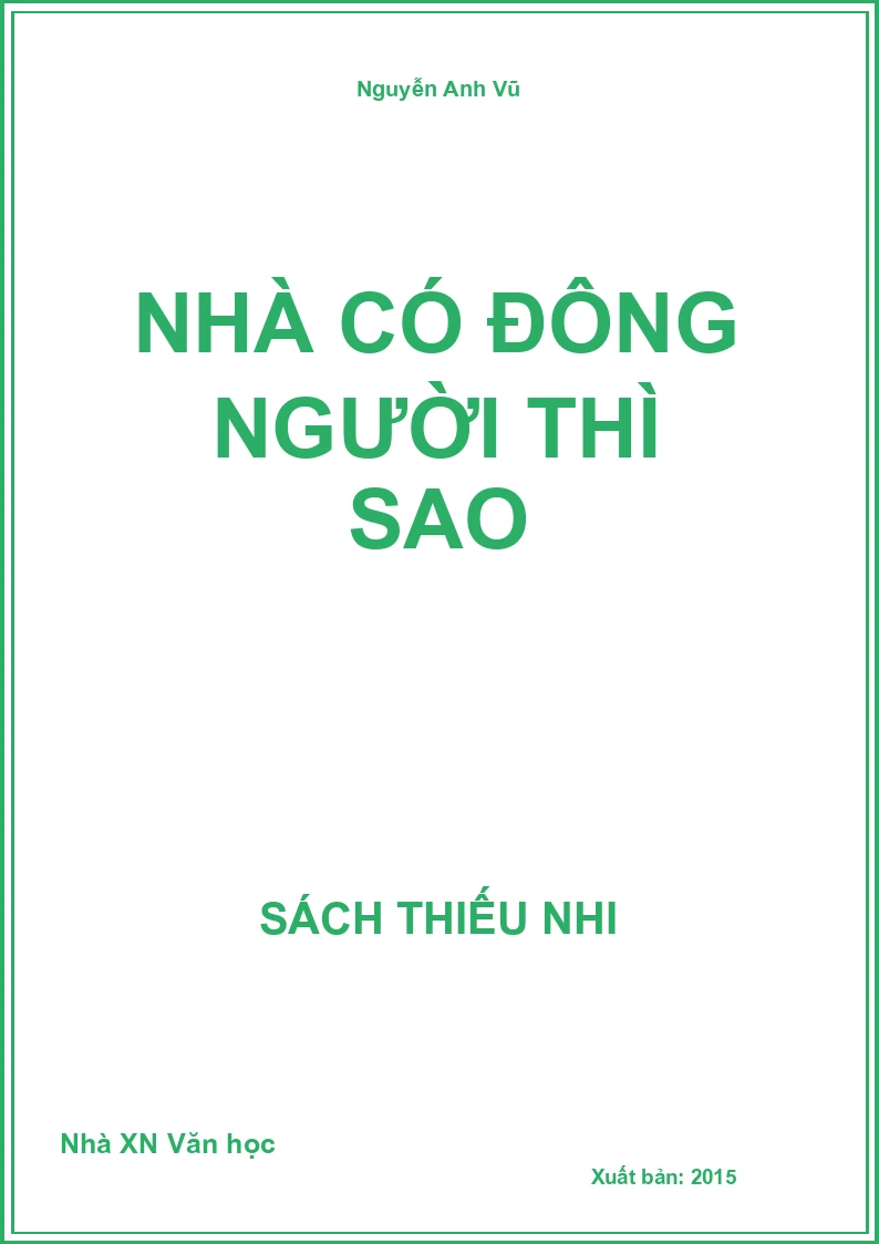 Nhà có đông người thì sao