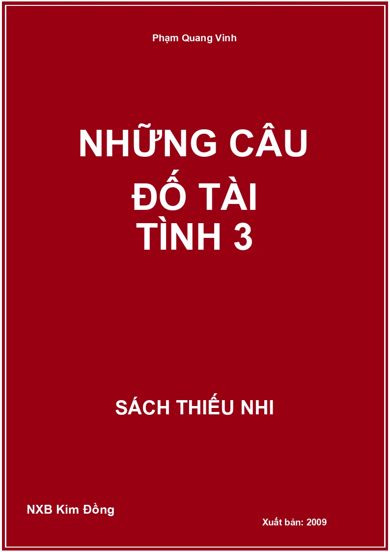 Những câu đố tài tình 3