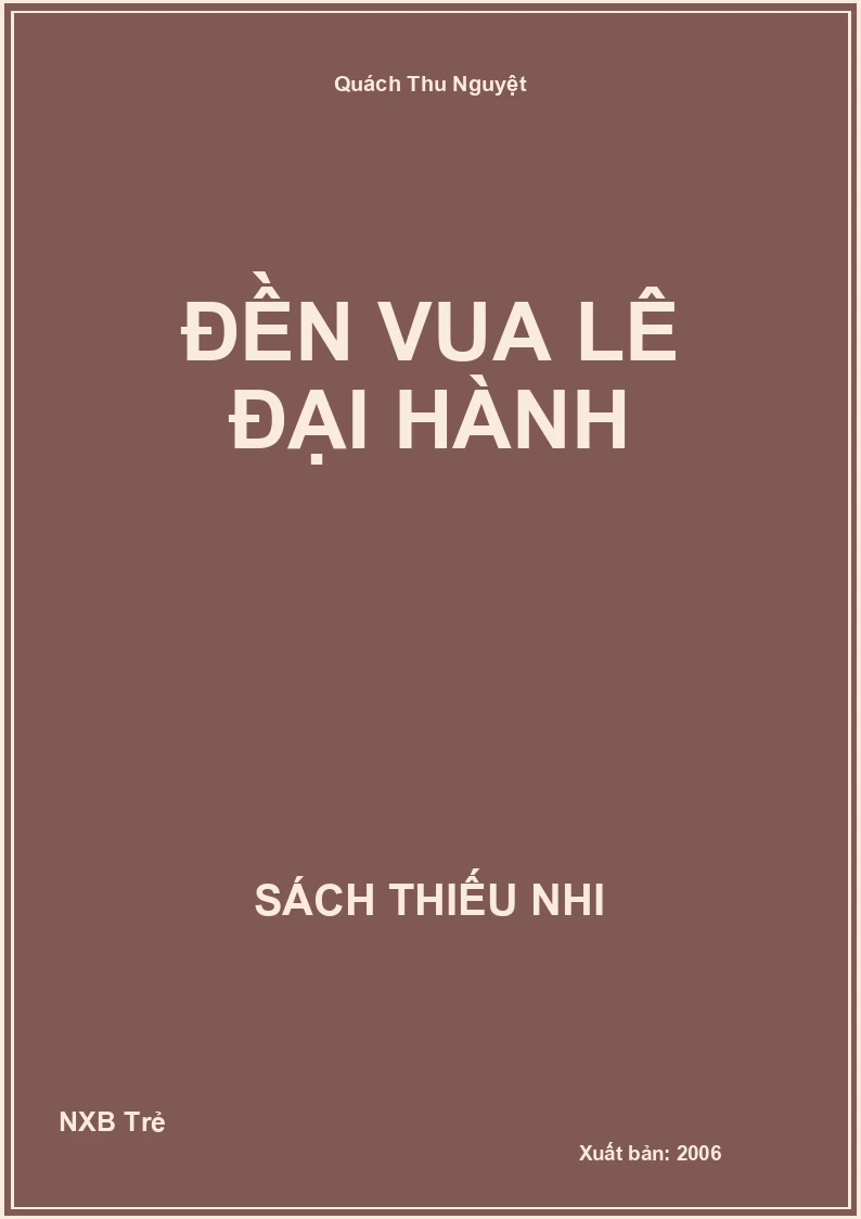 Đền Vua Lê Đại Hành