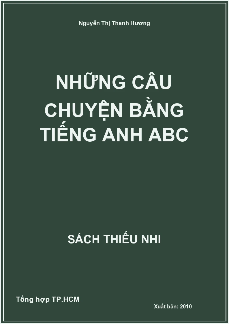 Những câu chuyện bằng Tiếng Anh ABC