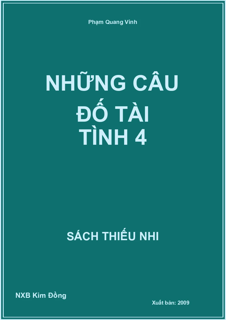 Những câu đố tài tình 4