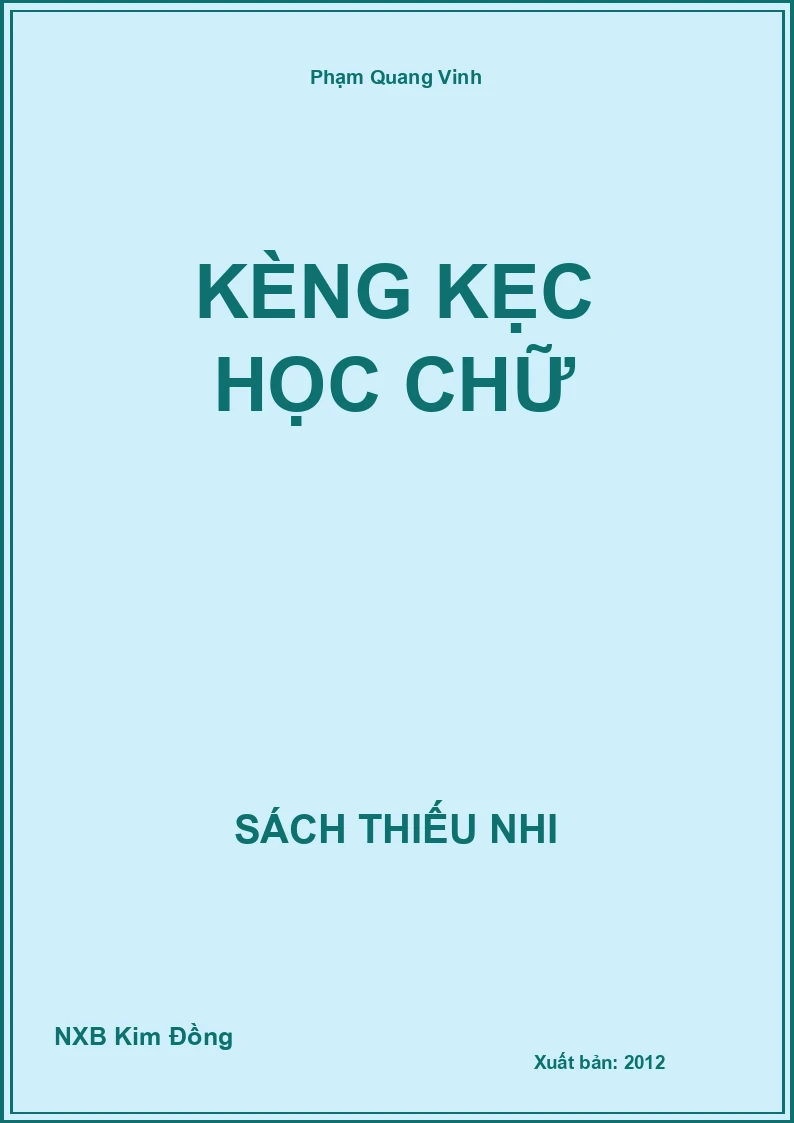 Kèng Kẹc học chữ