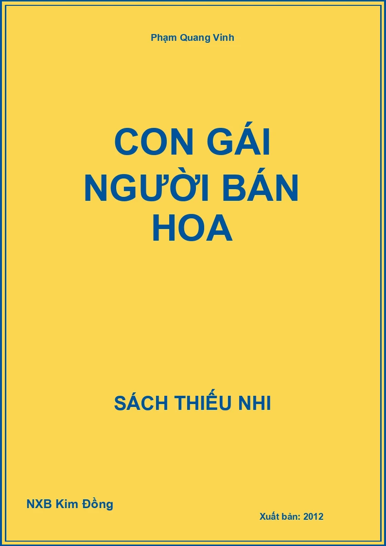 Con gái người bán hoa