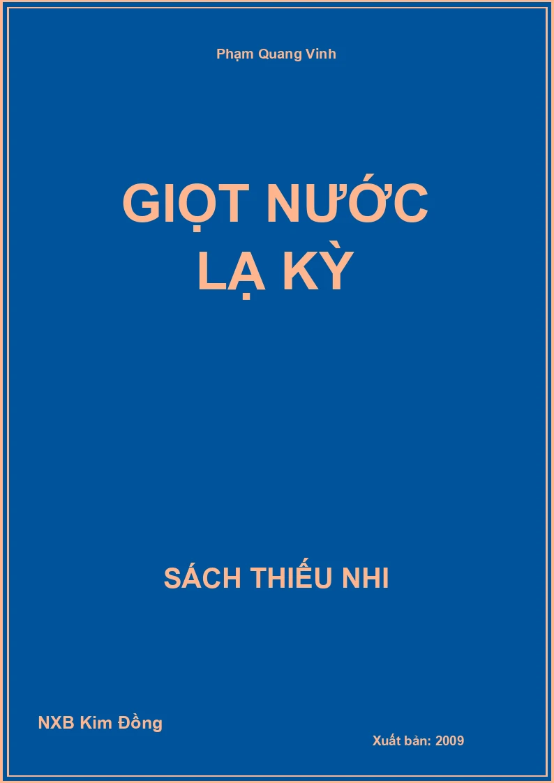 Giọt nước lạ kỳ