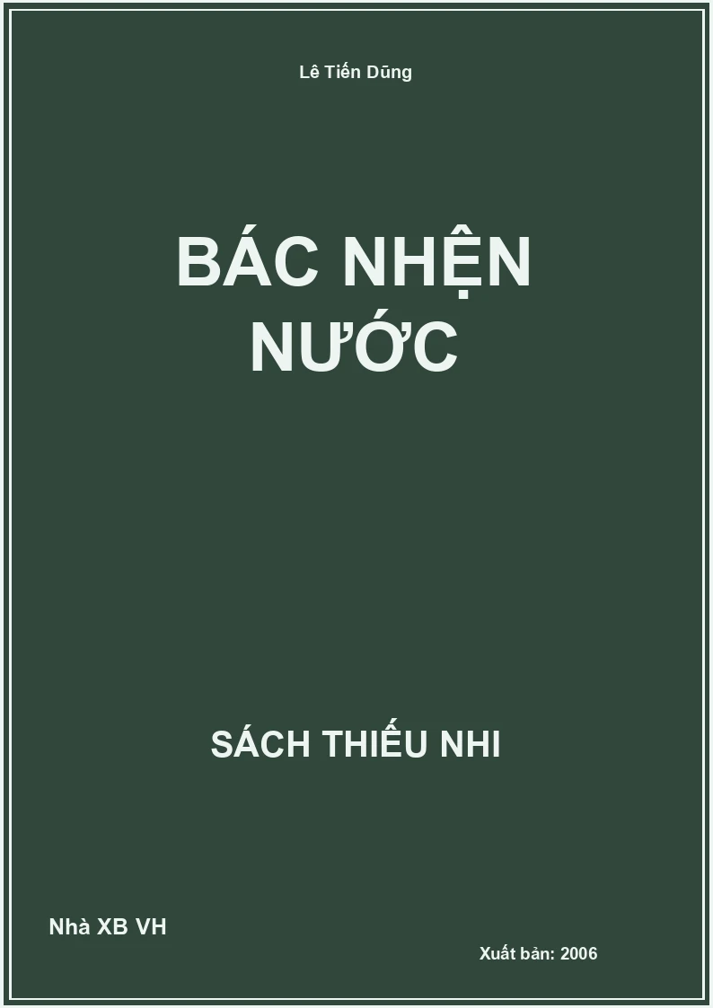 Bác nhện nước