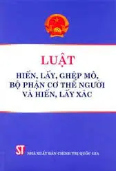 Luật hiến, lấy, ghép mô, bộ phận cơ thể người