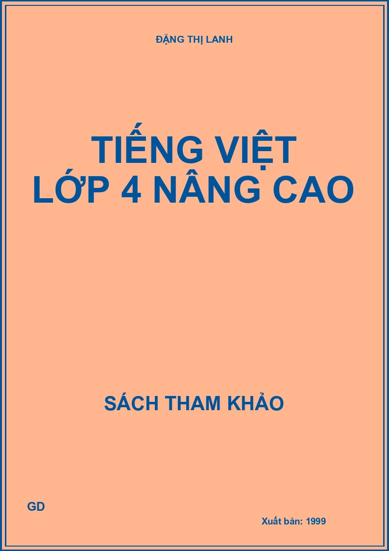 Tiếng Việt lớp 4 nâng cao