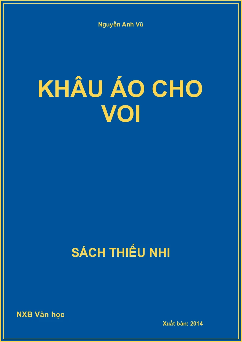 Khâu áo cho voi