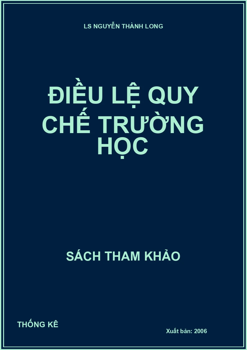 Điều lệ quy chế trường học