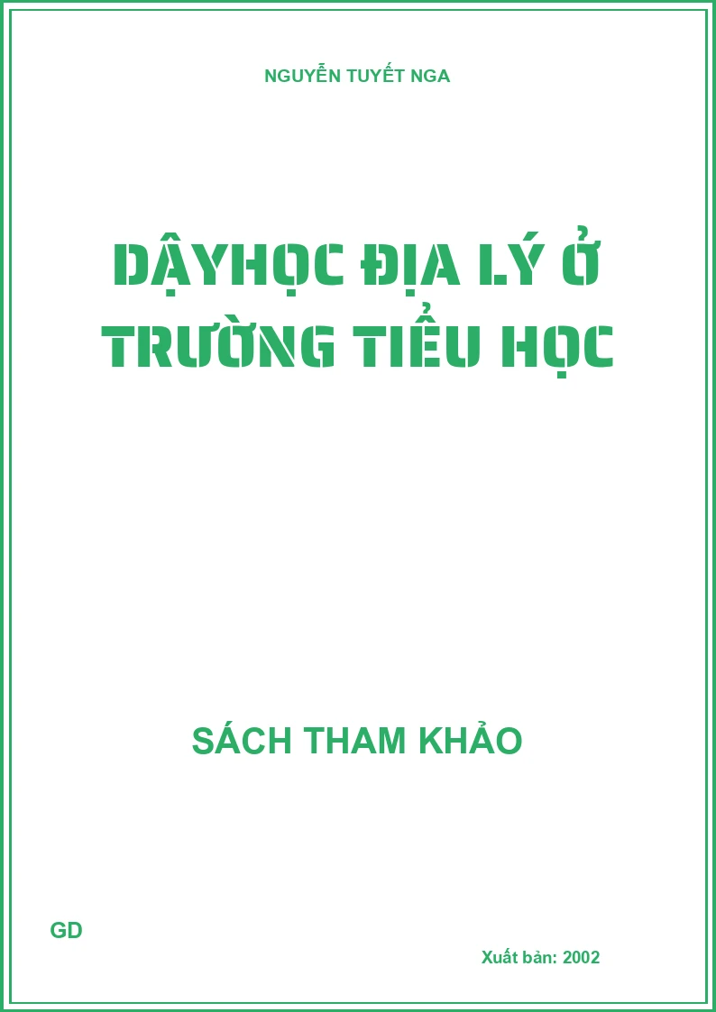 Dạy học địa lý ở trường tiểu học