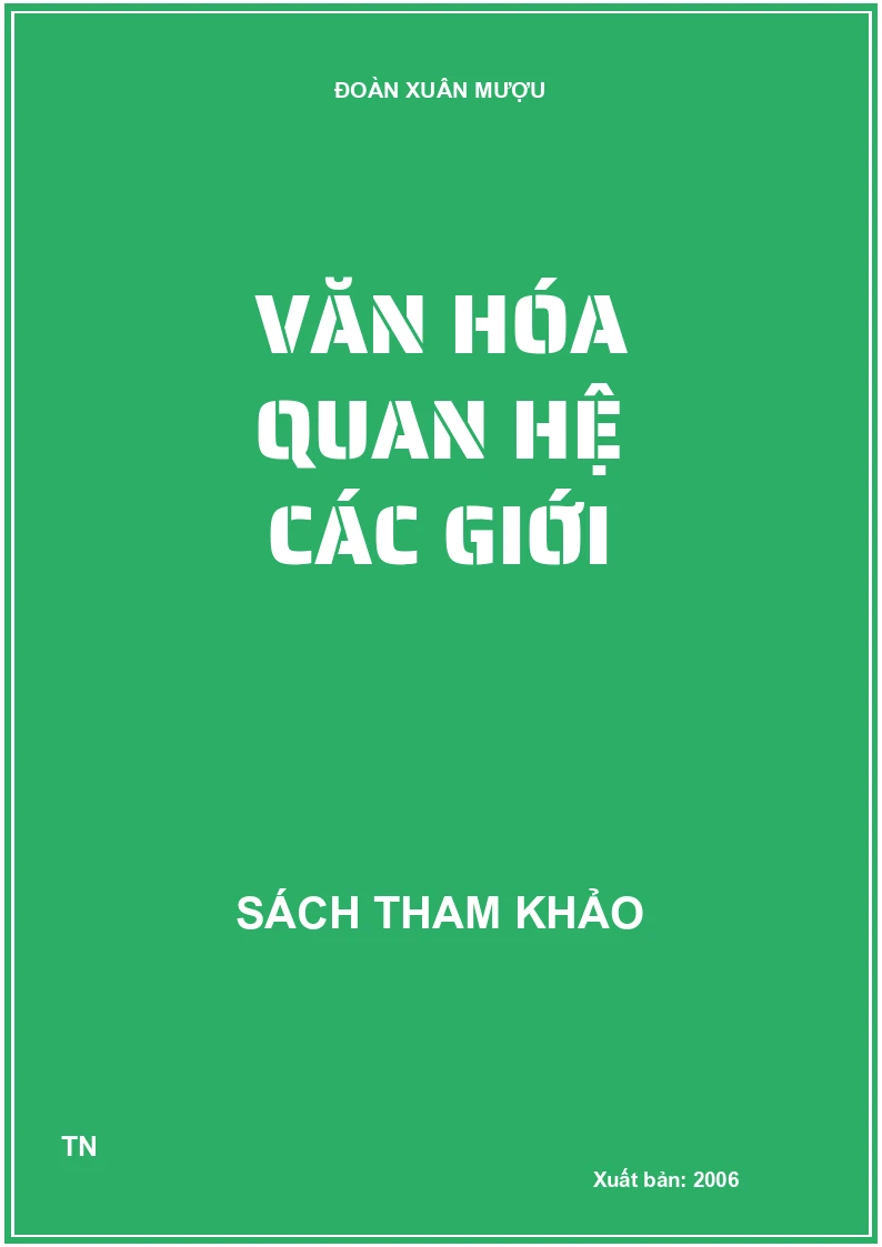 Văn hóa quan hệ các giới