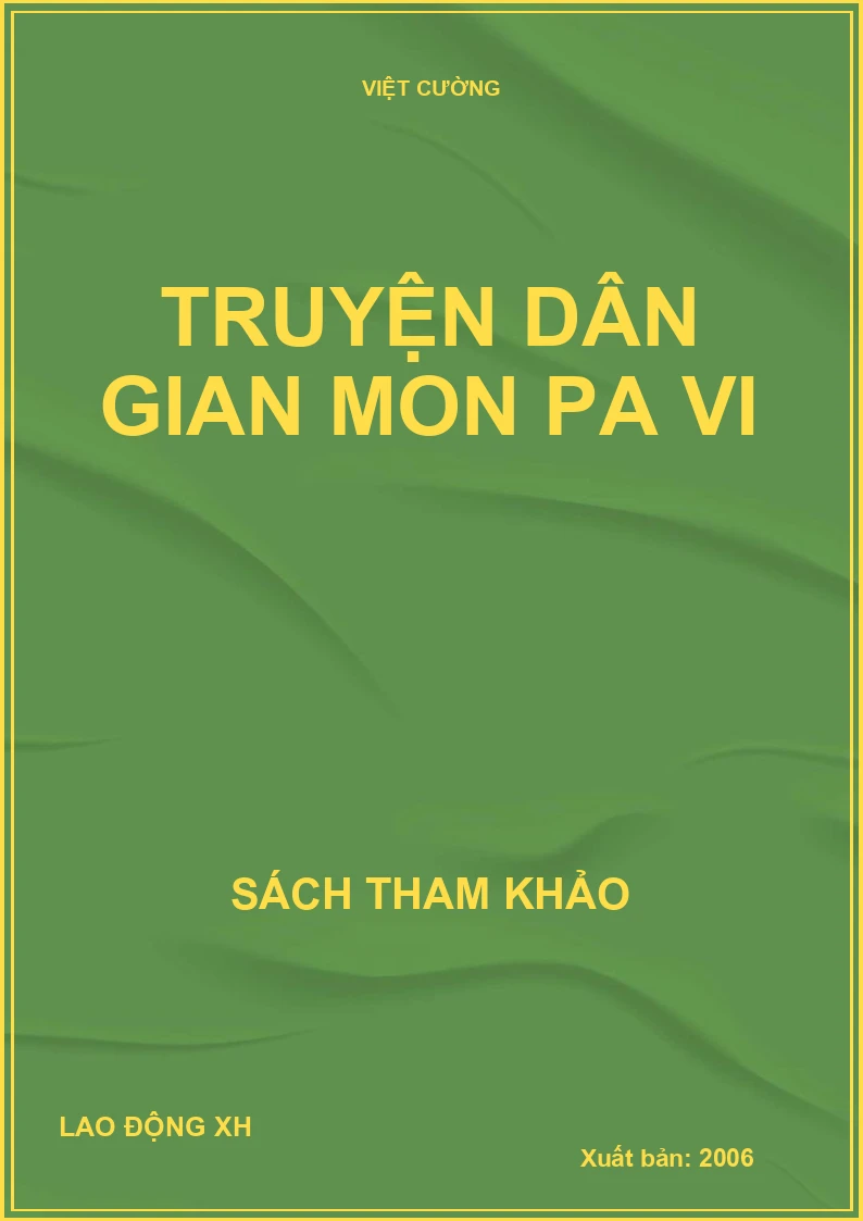 Truyện dân gian Mon Pa Vi