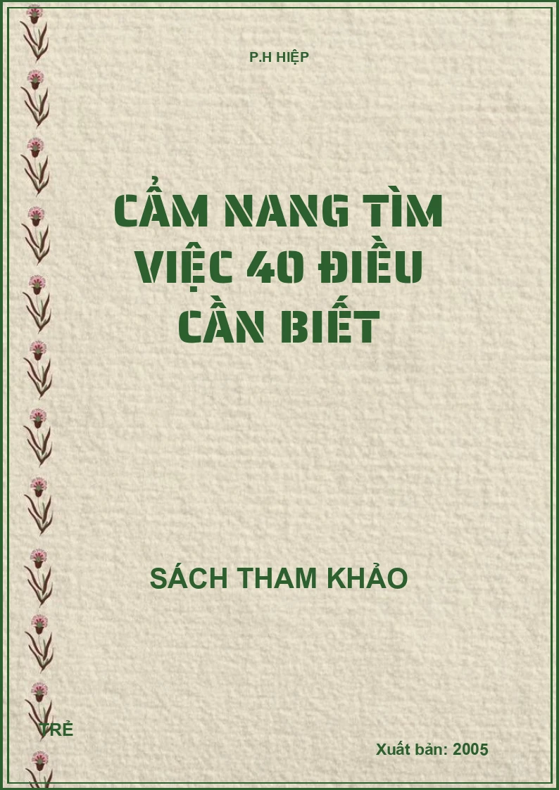 Cẩm nang tìm việc 40 điều cần biết