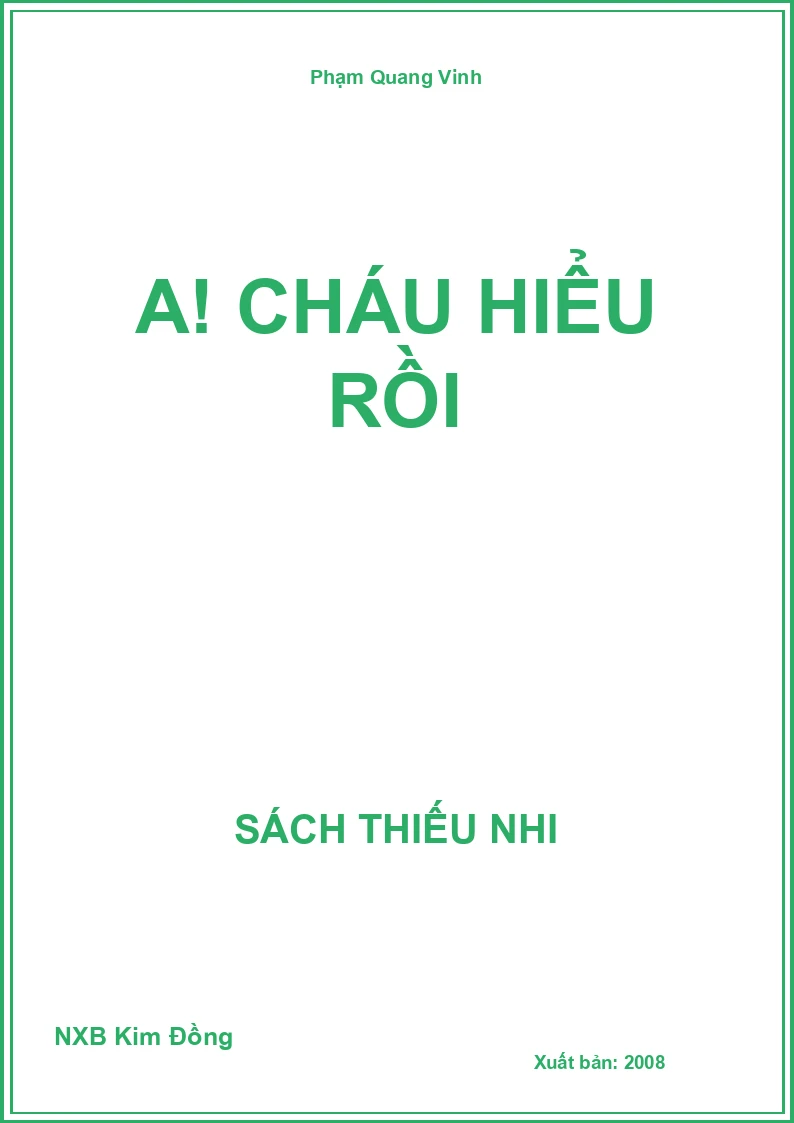 A! cháu hiểu rồi
