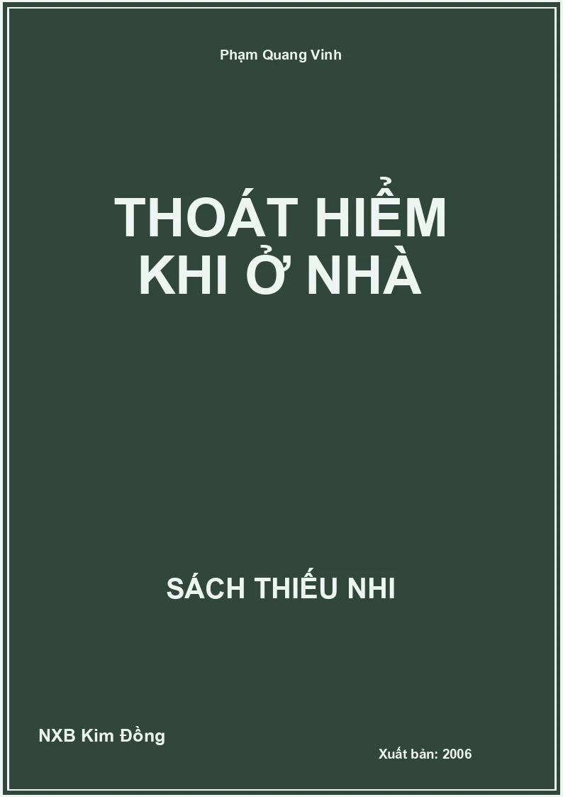 Thoát hiểm khi ở nhà