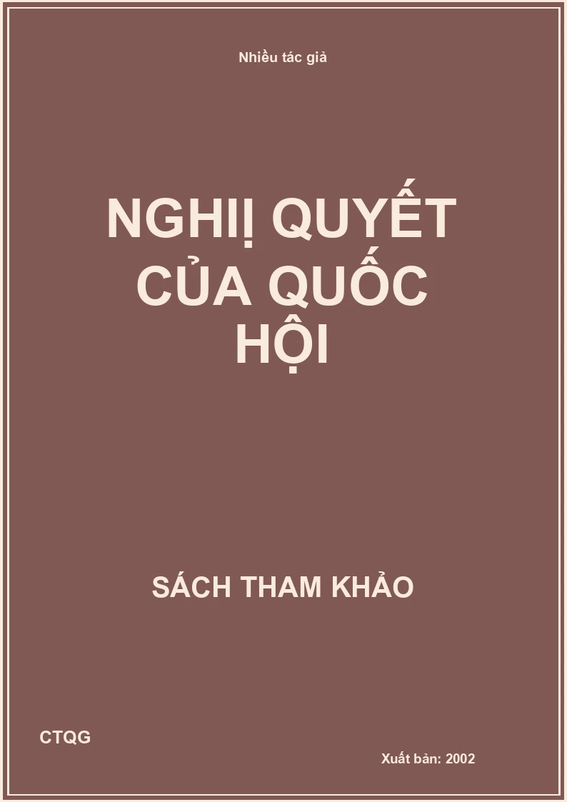 Nghiị quyết của quốc hội