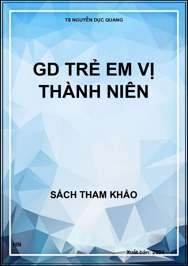 GD trẻ em vị thành niên