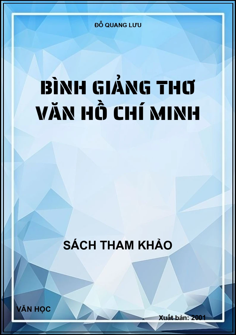 Bình giảng thơ văn Hồ Chí Minh