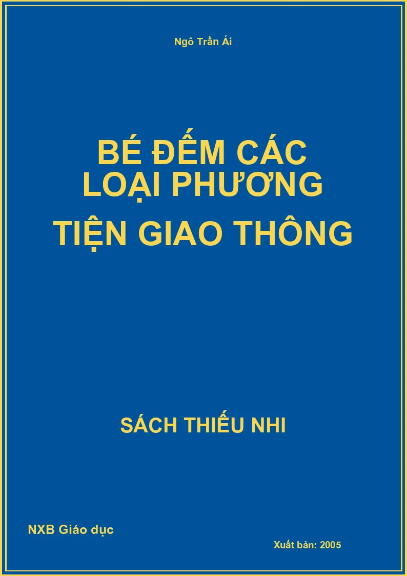 Bé đếm các loại phương tiện giao thông