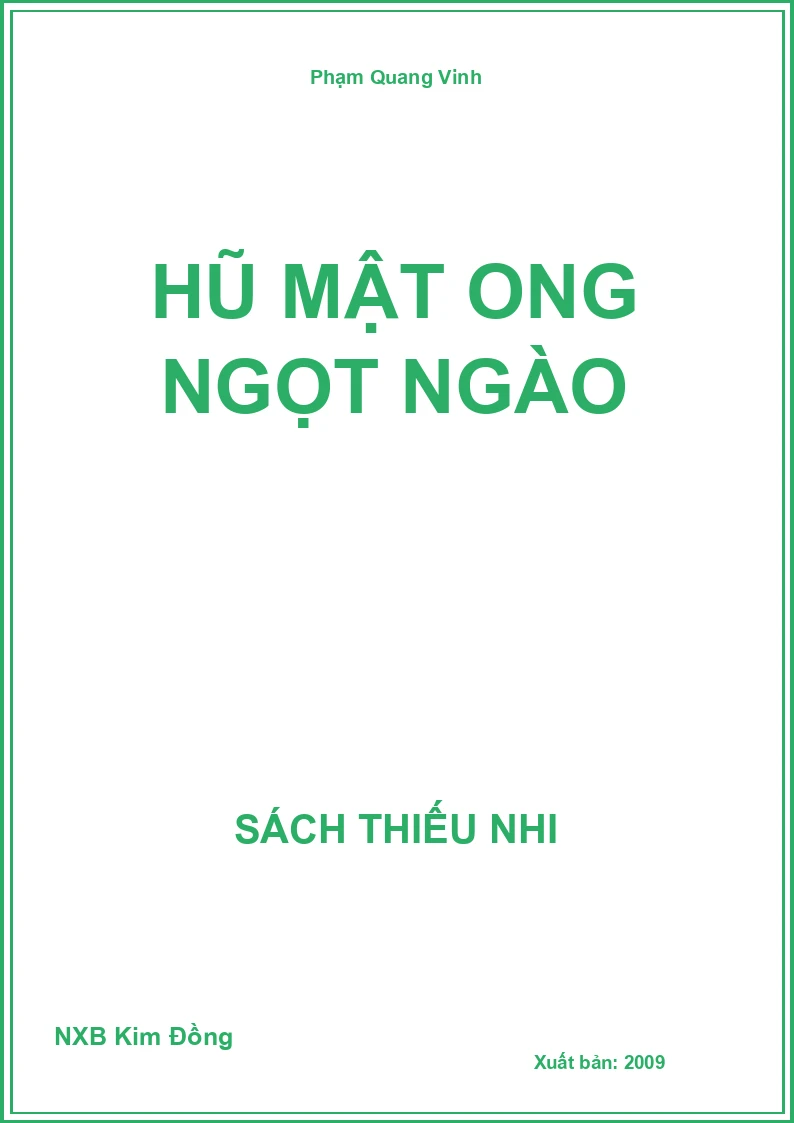 Hũ mật ong ngọt ngào