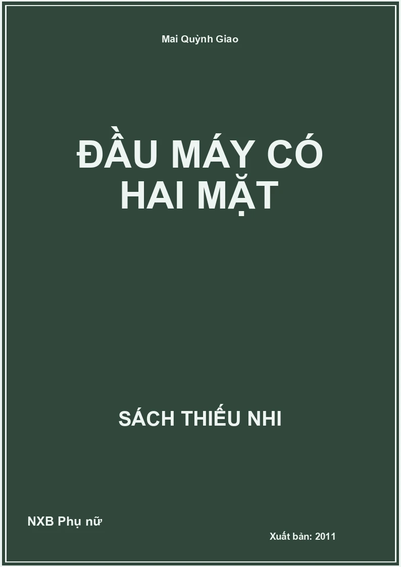 Đầu máy có hai mặt