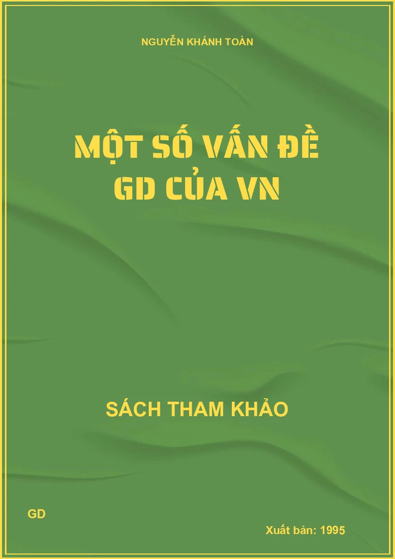 Một số vấn đề GD của VN