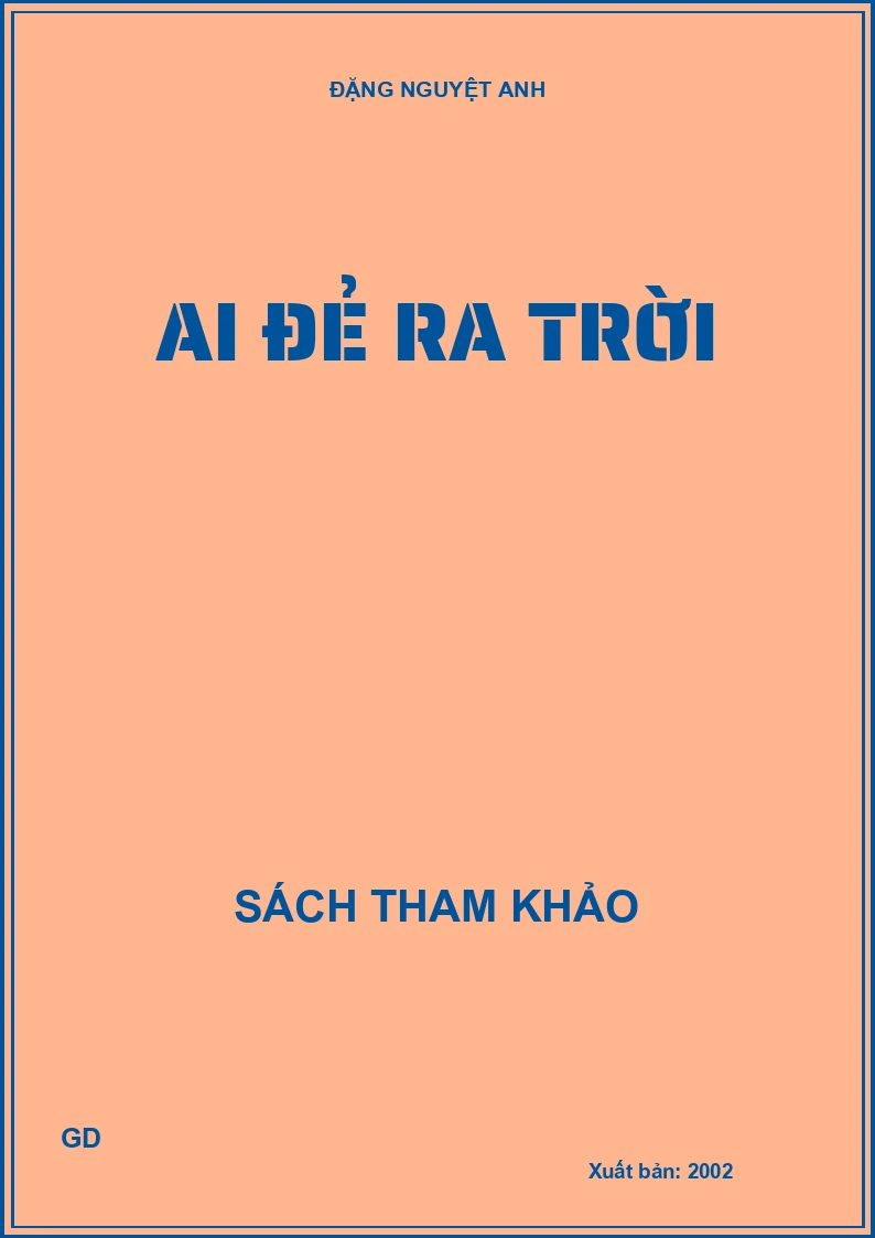 Ai đẻ ra trời