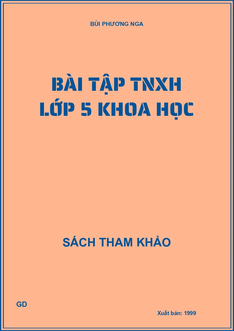 Bài tập TNXH lớp 5 khoa học