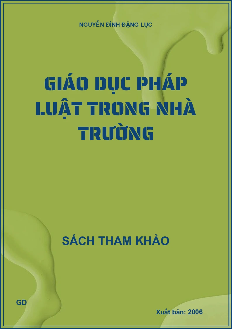 Giáo dục pháp luật trong nhà trường