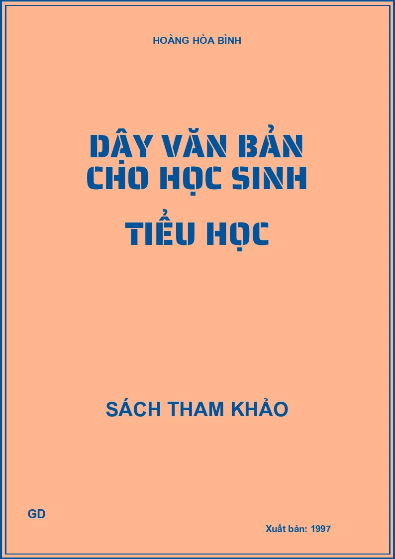 Dậy văn bản cho học sinh tiểu học