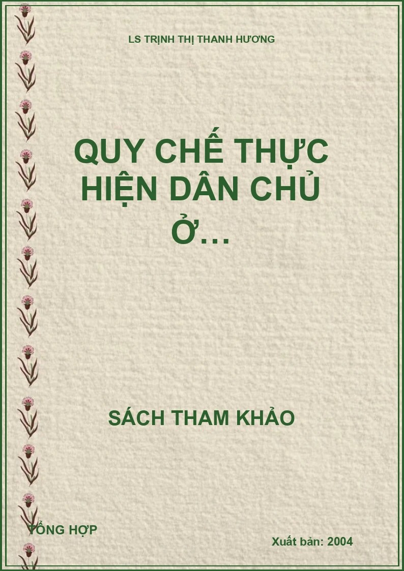 Quy chế thực hiện dân chủ ở…