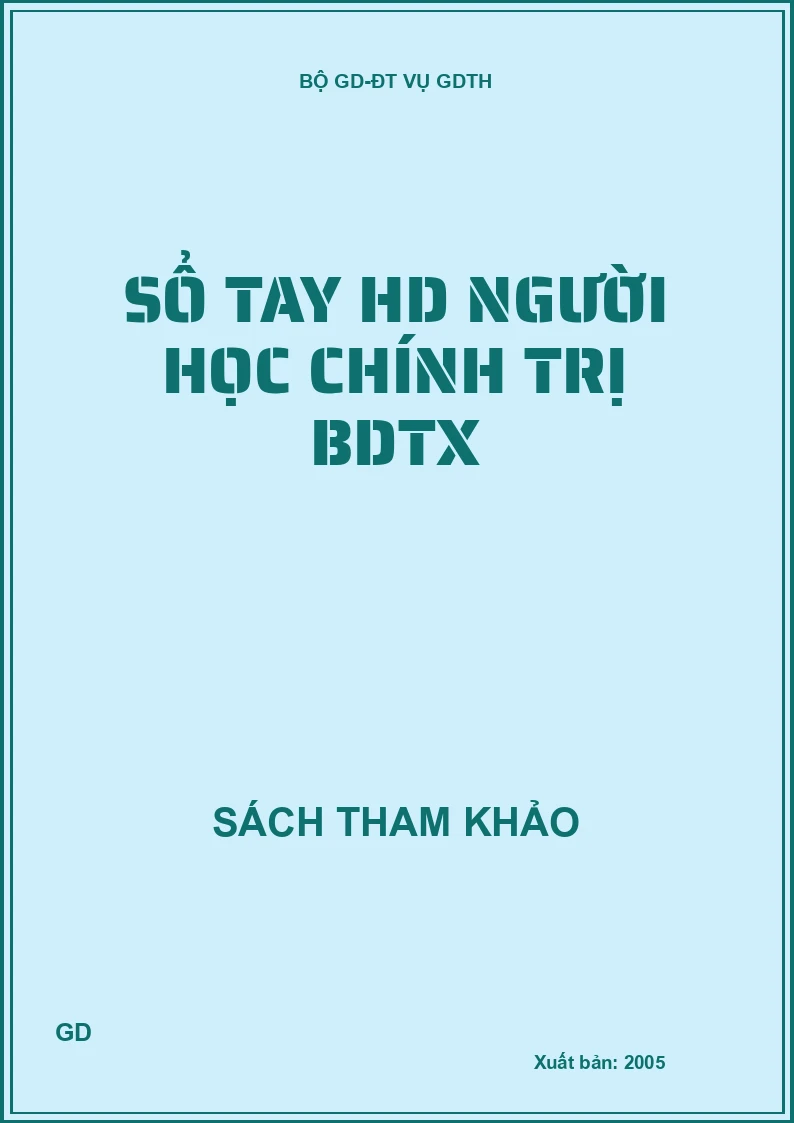 Sổ tay HD người học CHÍNH TRỊ BDTX