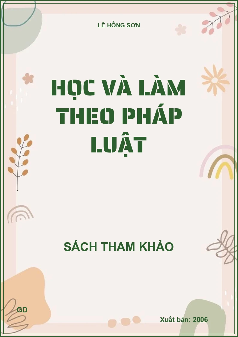 Học và làm theo pháp luật