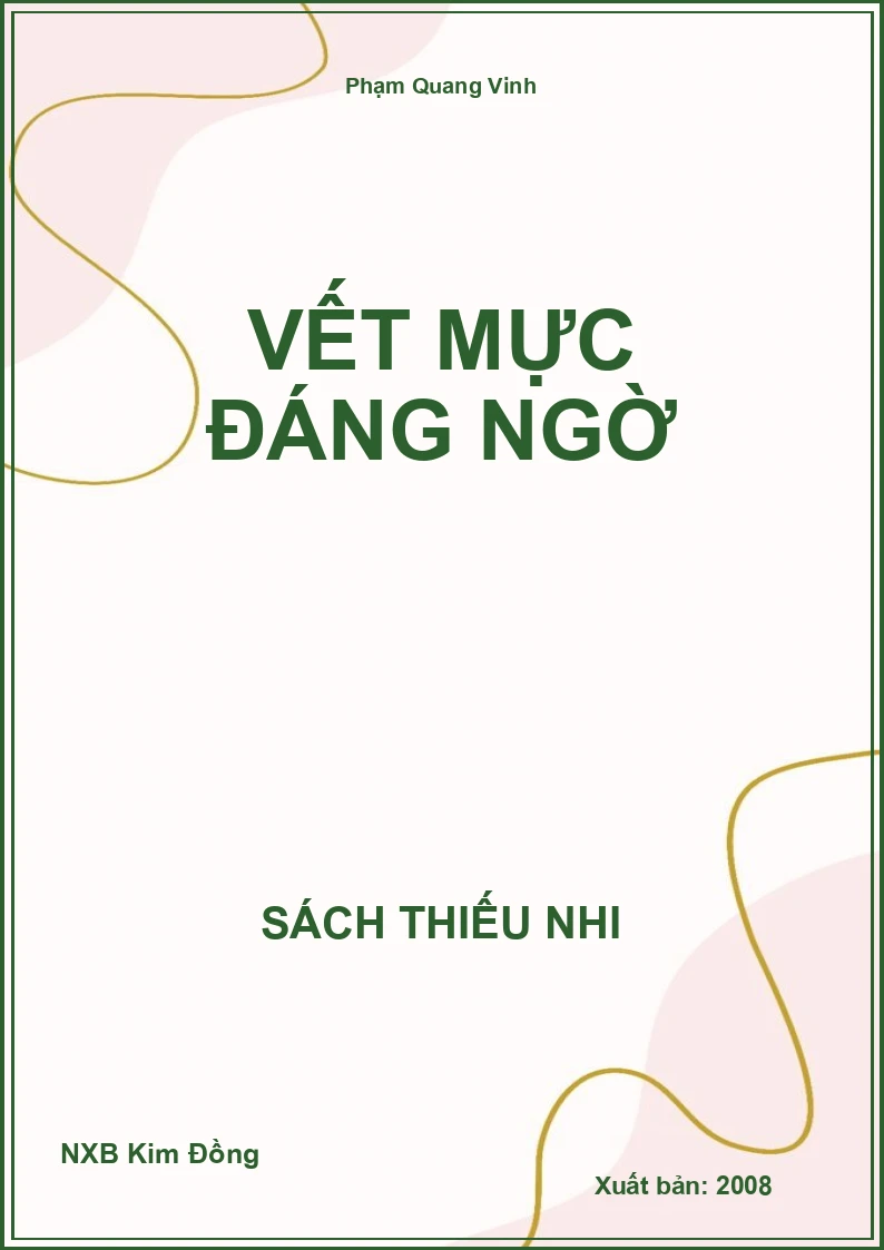 Vết mực đáng ngờ