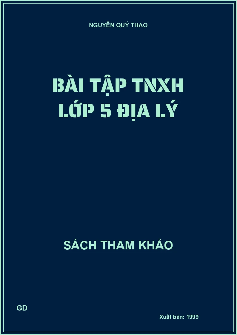 Bài tập TNXH lớp 5 địa lý