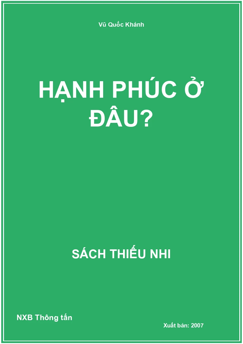 Hạnh phúc ở đâu?