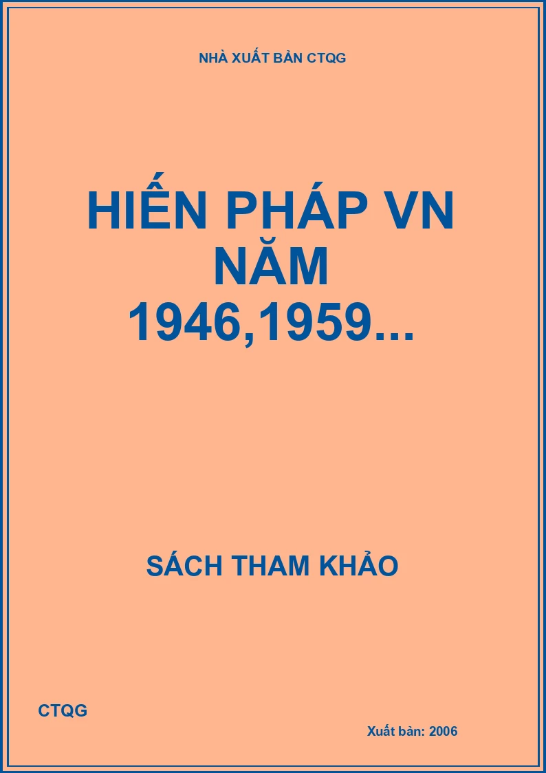Hiến pháp VN năm 1946,1959...
