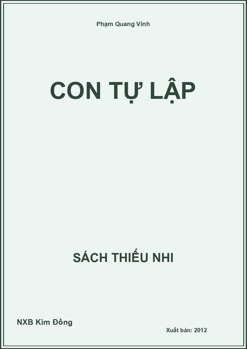 Con tự lập