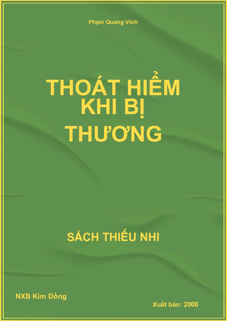 Thoát hiểm khi bị thương
