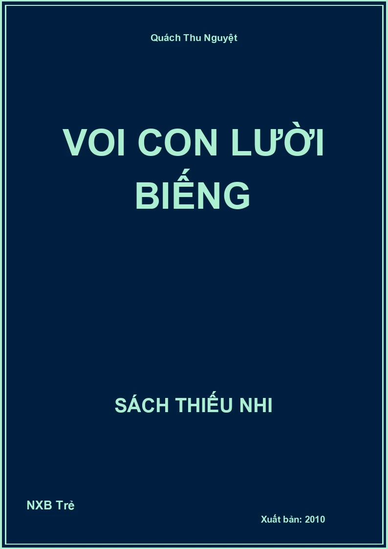 Voi con lười biếng