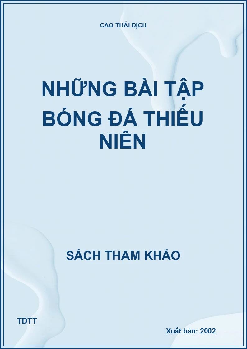 Những bài tập bóng đá thiếu niên