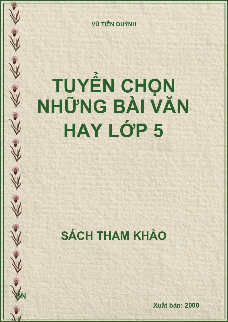 Tuyển chọn những bài văn hay lớp 5