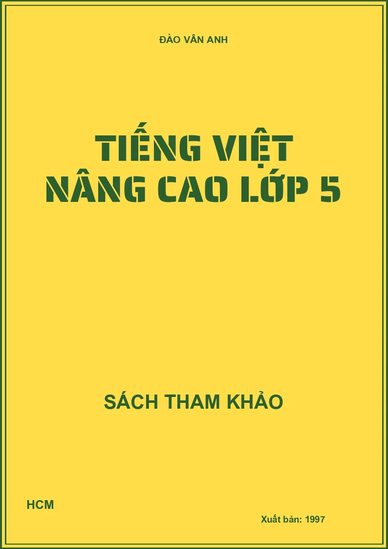 Tiếng Việt nâng cao lớp 5