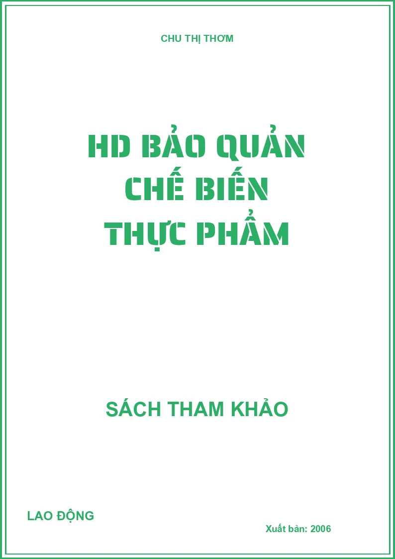 HD bảo quản chế biến thực phẩm