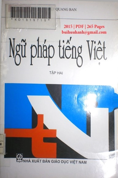 Ngữ pháp tiếng Việt - Tập 2