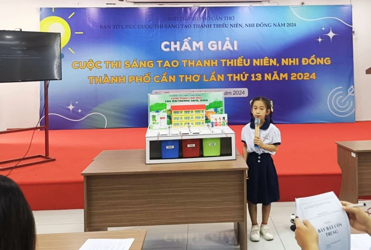 Trường TH Thới Hưng 2 góp mặt tỏa sáng tại Hội thi "Sáng tạo thanh - thiếu nhi, nhi đồng"