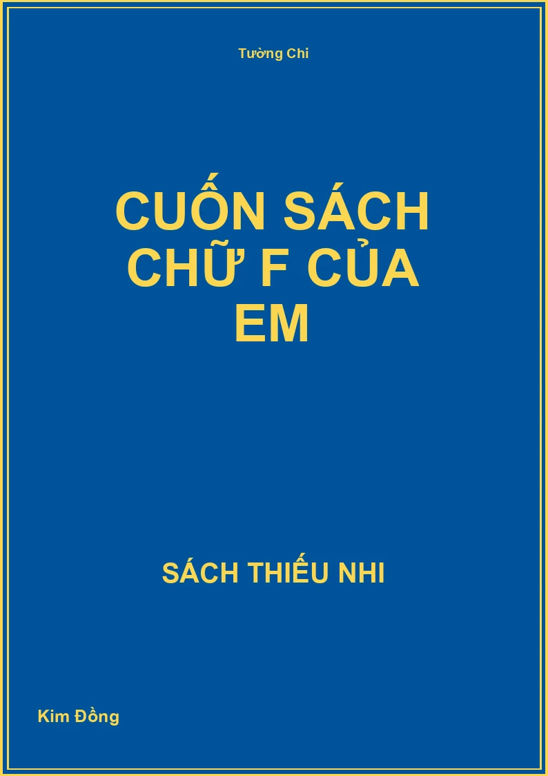 Cuốn sách chữ F của em