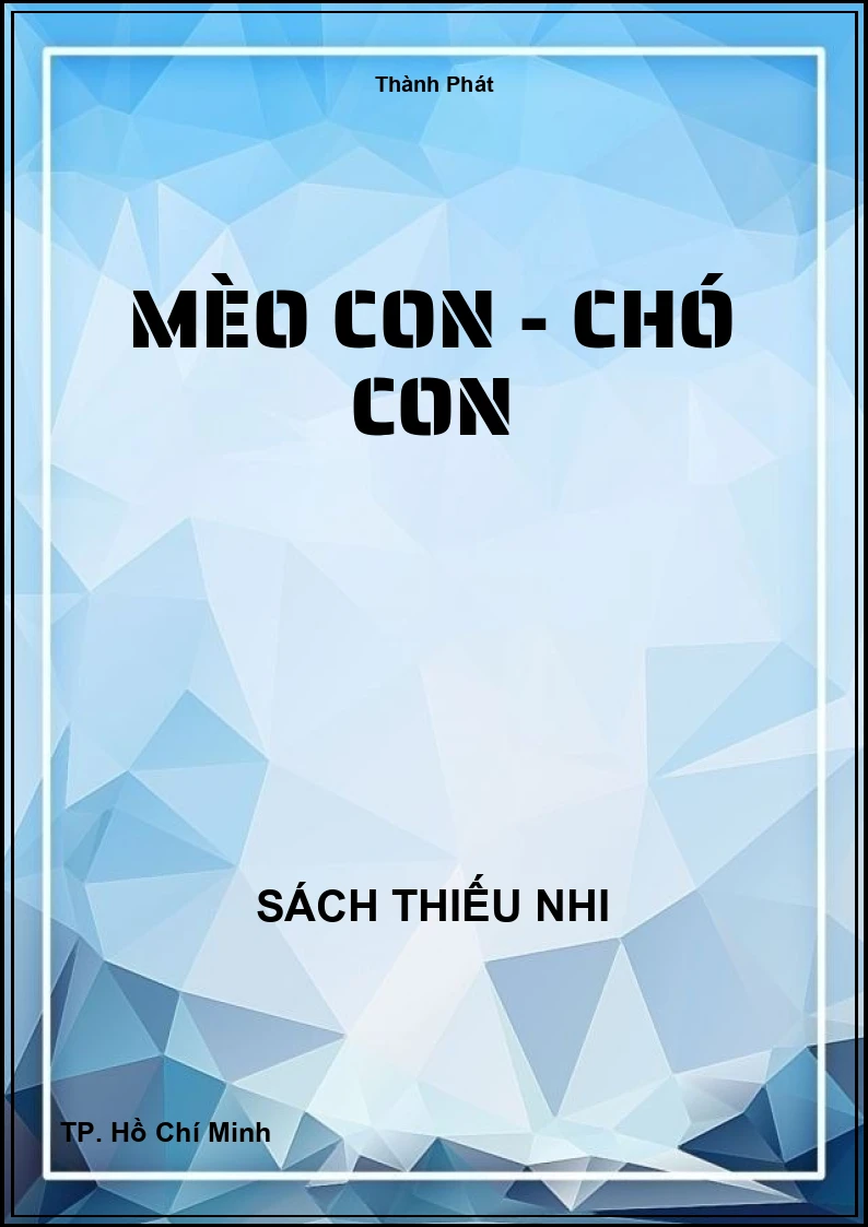 Mèo con - chó con